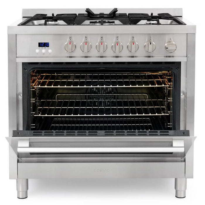 Cosmo 36" Gas Range with 5 High Performance Sealed Gas Burners and Convection Oven COS-965AGFC