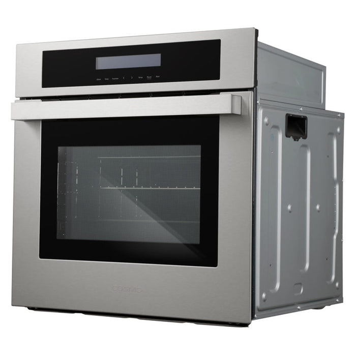 Cosmo 24" Stainless Steel Single Electric Wall Oven with Turbo True European Convection C106SIX-PT