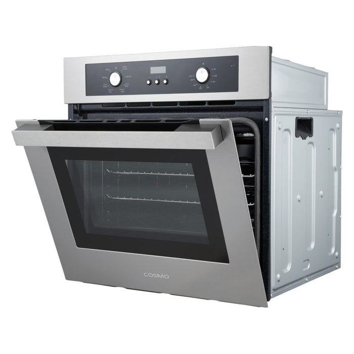 Cosmo 24" Stainless Steel Single Electric Wall Oven with Turbo True European Convection C51EIX