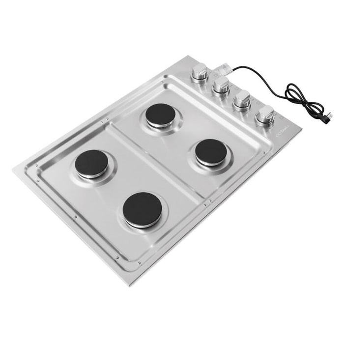 Cosmo 30" Drop-In Cooktop with 4 Italian-Made Sealed Gas Burners and Cast Iron Grates COS-DIC304