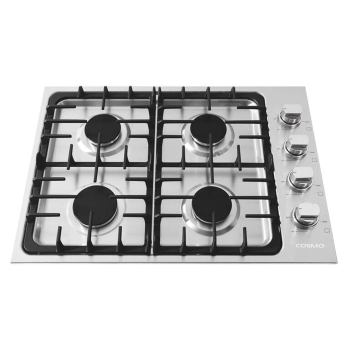 Cosmo 30" Drop-In Cooktop with 4 Italian-Made Sealed Gas Burners and Cast Iron Grates COS-DIC304