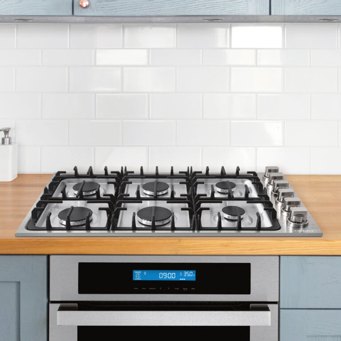 Cosmo 36" Drop-In Cooktop with 6 Italian-Made Sealed Gas Burners and Cast Iron Grates COS-DIC366