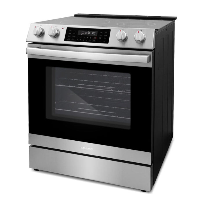 Cosmo 30" Electric Range with 8 Function Convection Oven COS-ERC305WKTD