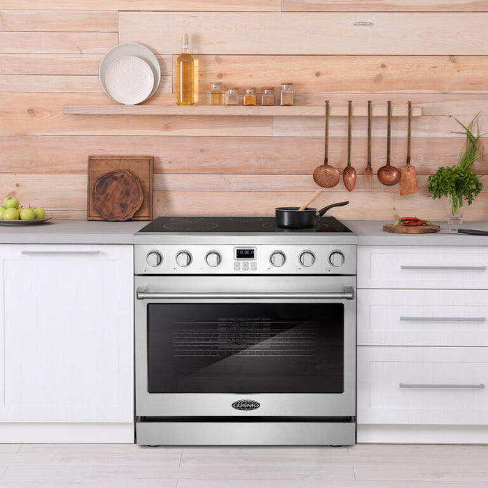 Cosmo 36" Electric Range with 6 Function Convection Oven COS-ERC365KBD