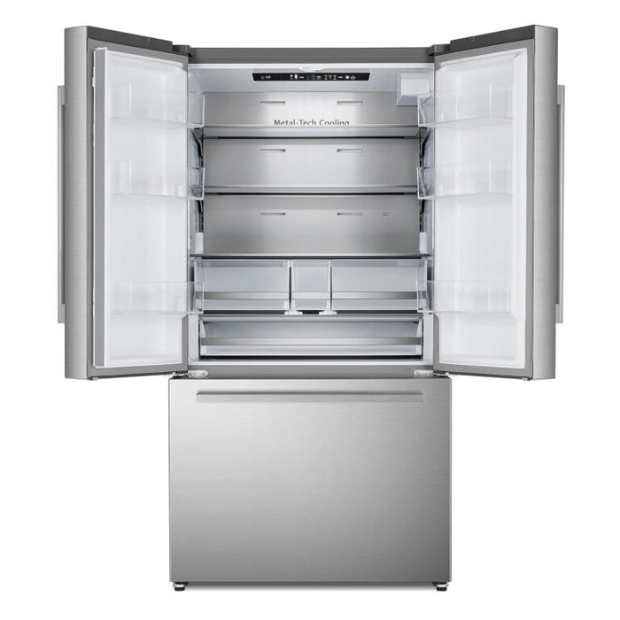 Cosmo 36" Counter-Depth French Door Refrigerator with Water Dispenser in Stainless Steel COS-FDR223GWSS