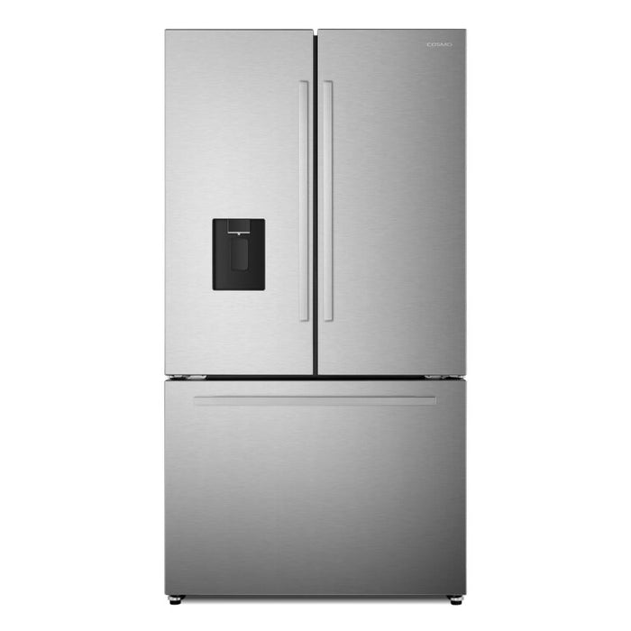 Cosmo 36" Counter-Depth French Door Refrigerator with Water Dispenser in Stainless Steel COS-FDR223GWSS