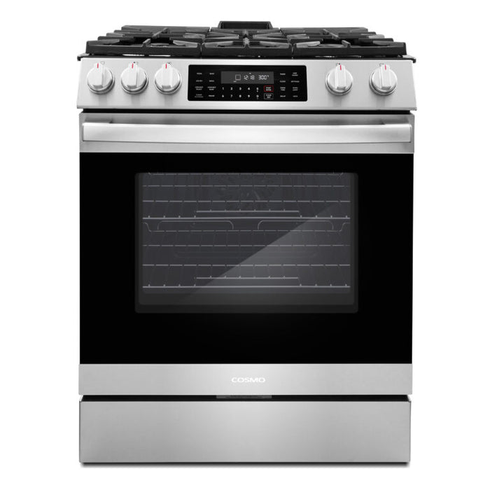 Cosmo 30" Gas Range with 8 Function Convection Oven COS-GRC305KTD