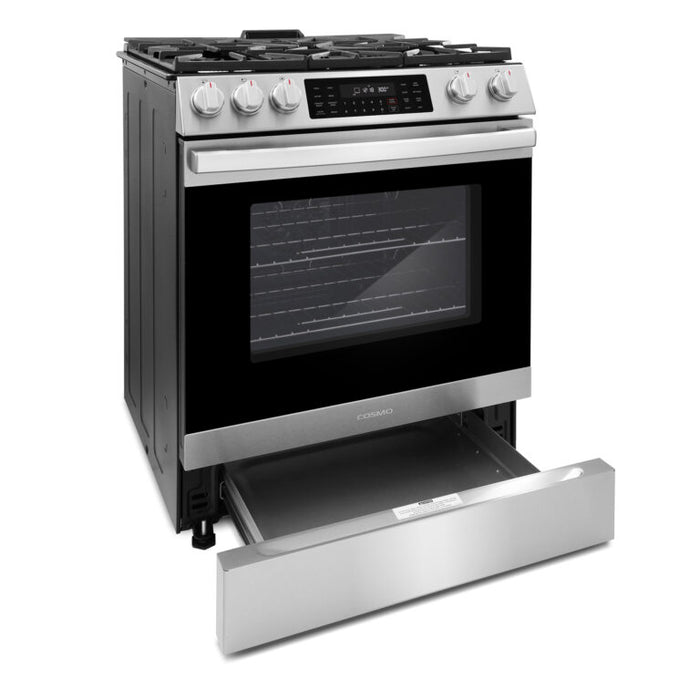 Cosmo 30" Gas Range with 8 Function Convection Oven COS-GRC305KTD