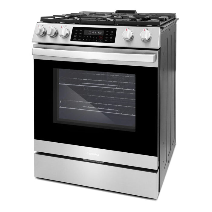 Cosmo 30" Gas Range with 8 Function Convection Oven COS-GRC305KTD