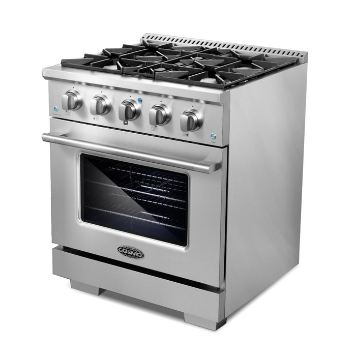 Cosmo 30" Gas Range with 4 Italian-Made Sealed Gas Burners and Convection Oven COS-GRP304