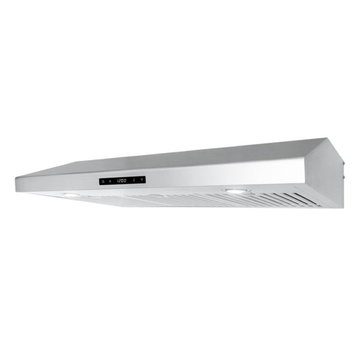 Cosmo 36" Stainless Steel Under Cabinet Range Hood with Dishwasher Safe Permanent Filters, Remote and Digital Touch Controls COS-KS6U36