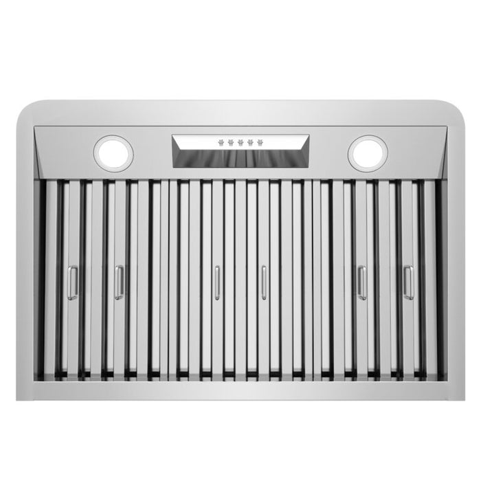 Cosmo 30" Stainless Steel Under Cabinet Range Hood with Dishwasher Safe Permanent Filters COS-QB75