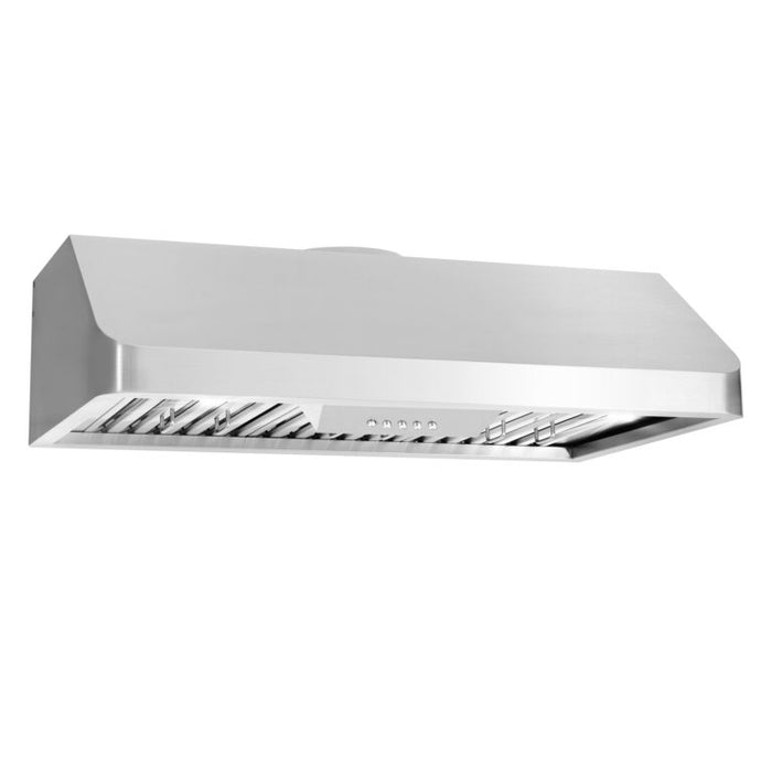 Cosmo 36" Stainless Steel Under Cabinet Range Hood with Dishwasher Safe Permanent Filters COS-QB90