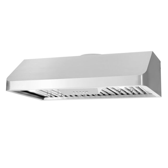 Cosmo 36" Stainless Steel Under Cabinet Range Hood with Dishwasher Safe Permanent Filters COS-QB90