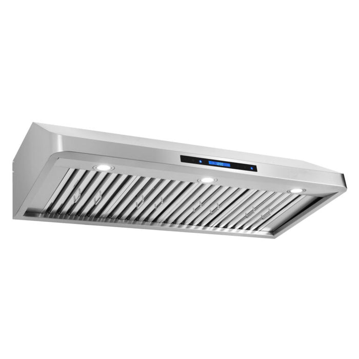 Cosmo 48" Stainless Steel Under Cabinet Range Hood with Digital Touch Controls, Dishwasher Safe Permanent Filters and Remote Control COS-QS48