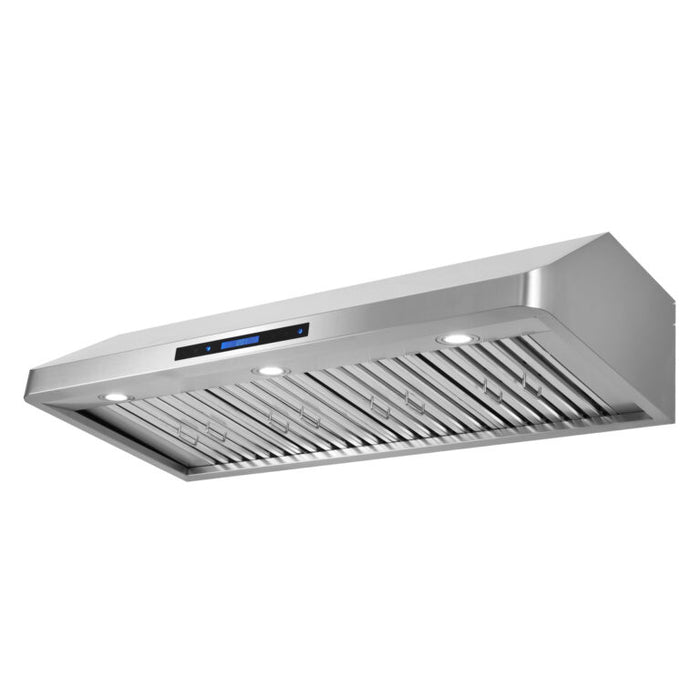 Cosmo 48" Stainless Steel Under Cabinet Range Hood with Digital Touch Controls, Dishwasher Safe Permanent Filters and Remote Control COS-QS48