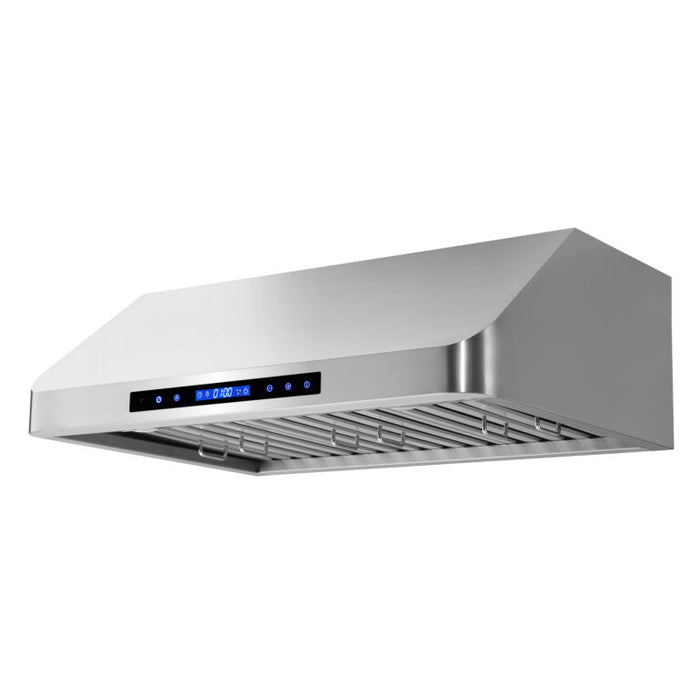 Cosmo 30" Stainless Steel Under Cabinet Range Hood with Remote and Digital Touch Controls COS-QS75