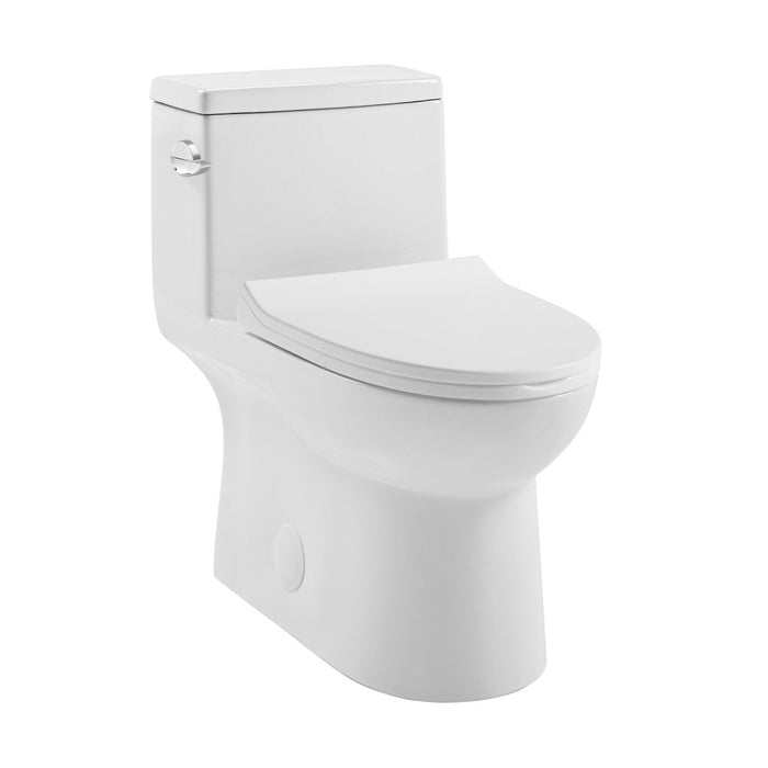 Swiss Madison Daxton One Piece Elongated Left Side Flush Toilet 1.28 gpf (6-Pack)