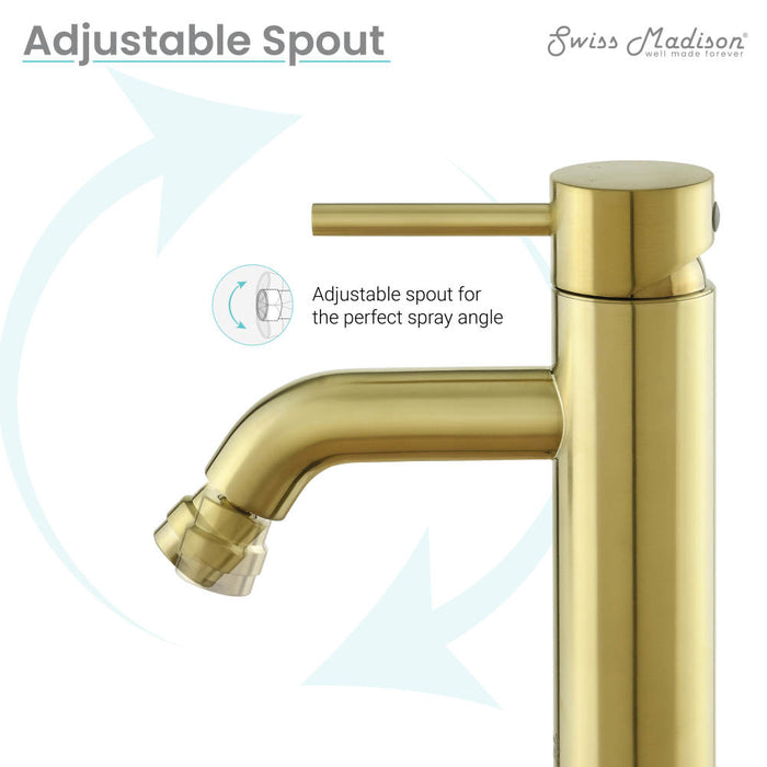Swiss Madison Ivy Bidet Faucet in Brushed Gold