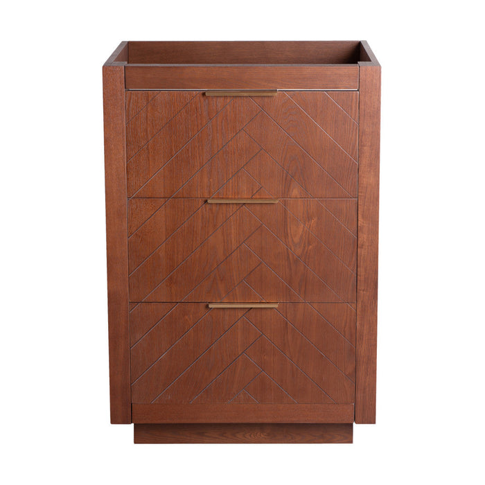 Swiss Madison Daxton 24" Bathroom Vanity in Walnut Cabinet - SM-BV372WN-C