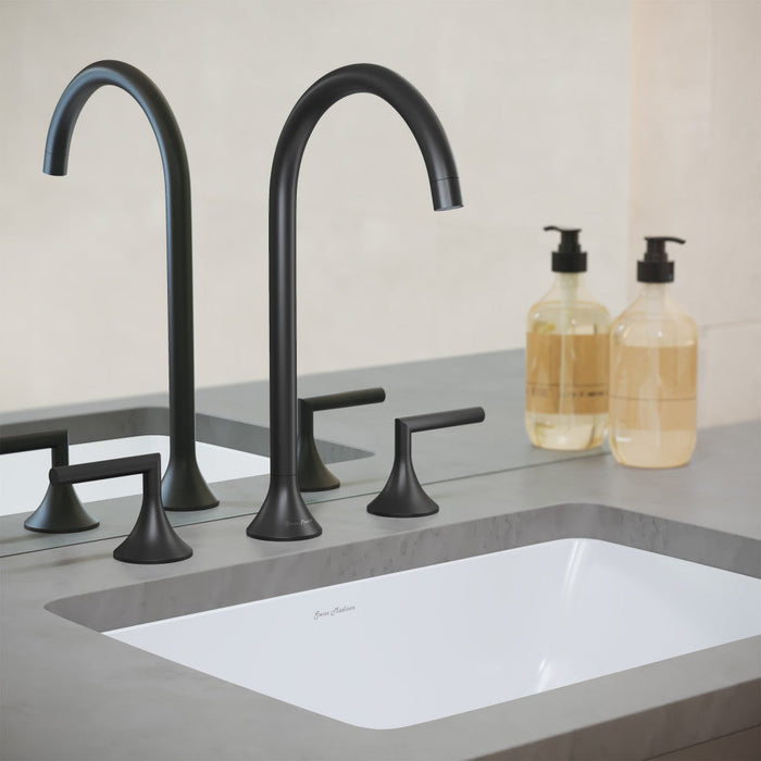 Swiss Madison Daxton 8 in. Widespread Bathroom Faucet in Matte Black - SM-BF100MB