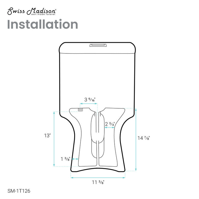 Swiss Madison Daxton One-Piece Elongated Dual-Flush Toilet 1.1/1.6 gpf - SM-1T126