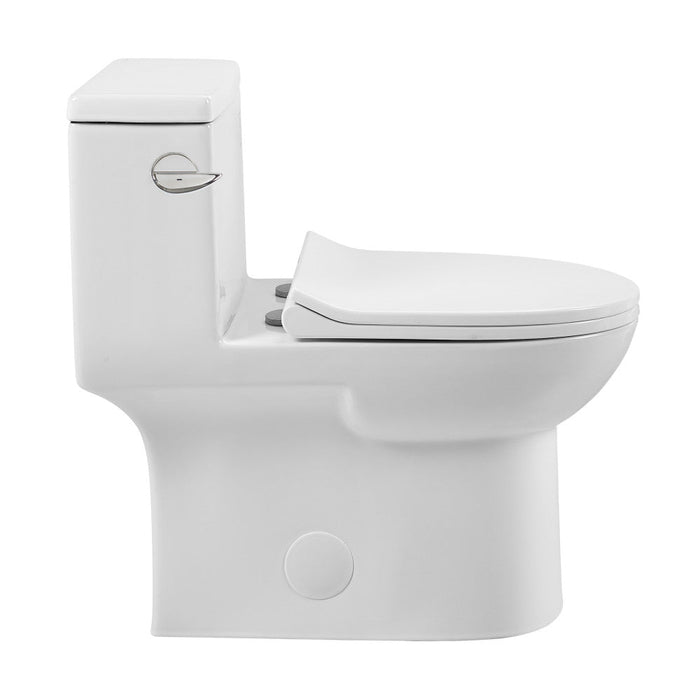 Swiss Madison Daxton One-Piece Elongated Left Side Flush Toilet 1.28 gpf - SM-1T125