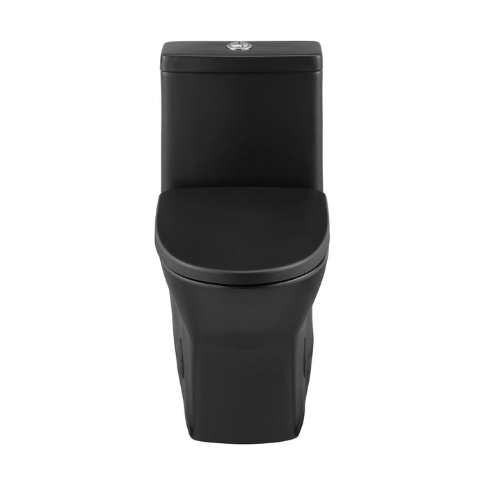 Swiss Madison Sublime II One-Piece Round Toilet Dual-Flush 1.1/1.6 gpf in Matte Black