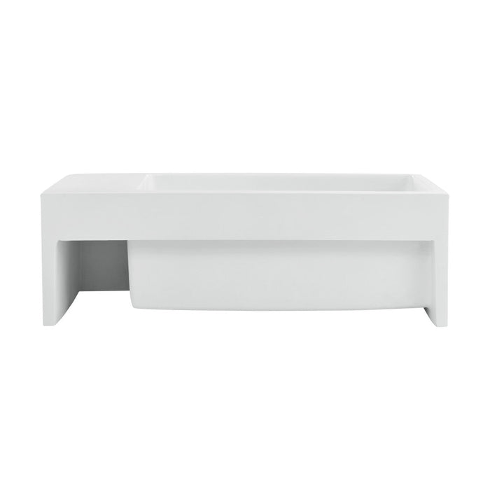 Swiss Madison Delice 24" Rectangle Wall-Mount Bathroom Sink in Matte White - SM-WS355MW