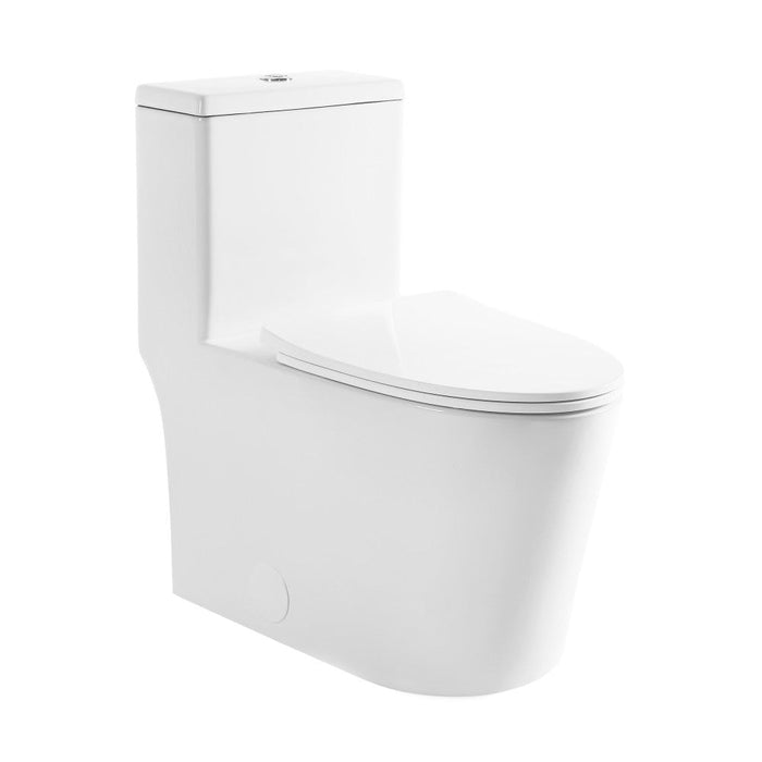 Swiss Madison Dreux High Efficiency One-Piece Elongated Toilet with 0.8 GPF Water Saving Patented Technology - SM-1T180