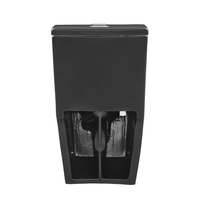 Swiss Madison Dreux One Piece Elongated Dual Flush Toilet with 0.95/1.26 GPF in Matte Black - SM-1T181MB