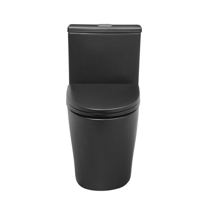 Swiss Madison Dreux One Piece Elongated Dual Flush Toilet with 0.95/1.26 GPF in Matte Black - SM-1T181MB