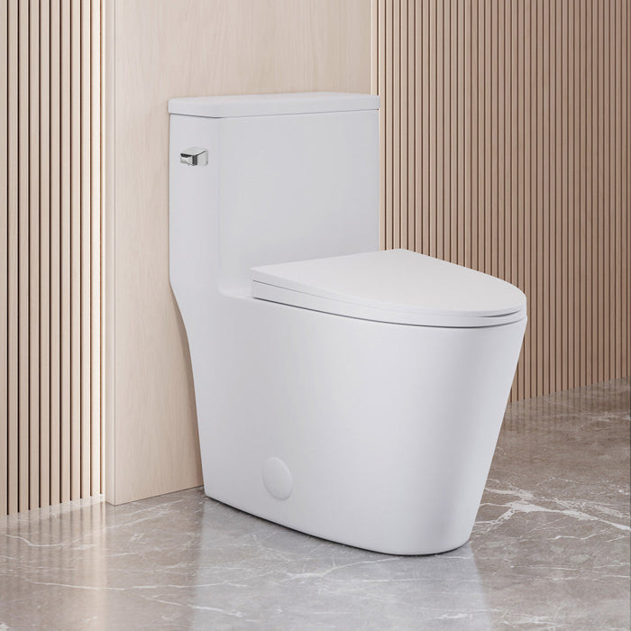 Swiss Madison Dreux One Piece Elongated Toilet Left Side Flush 1.28 GPF - SM-1T182