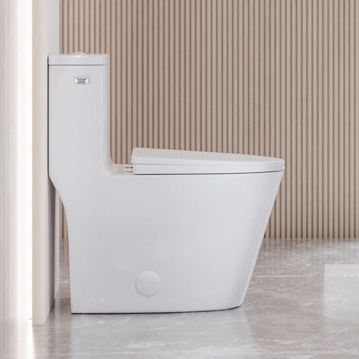 Swiss Madison Dreux One Piece Elongated Toilet Left Side Flush 1.28 GPF - SM-1T182