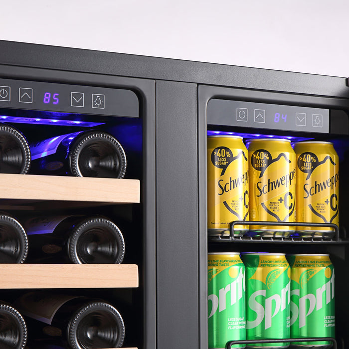 Empava 24" Dual Zone Wine and Beer Fridge Beverage Cooler EMPV-BR03D