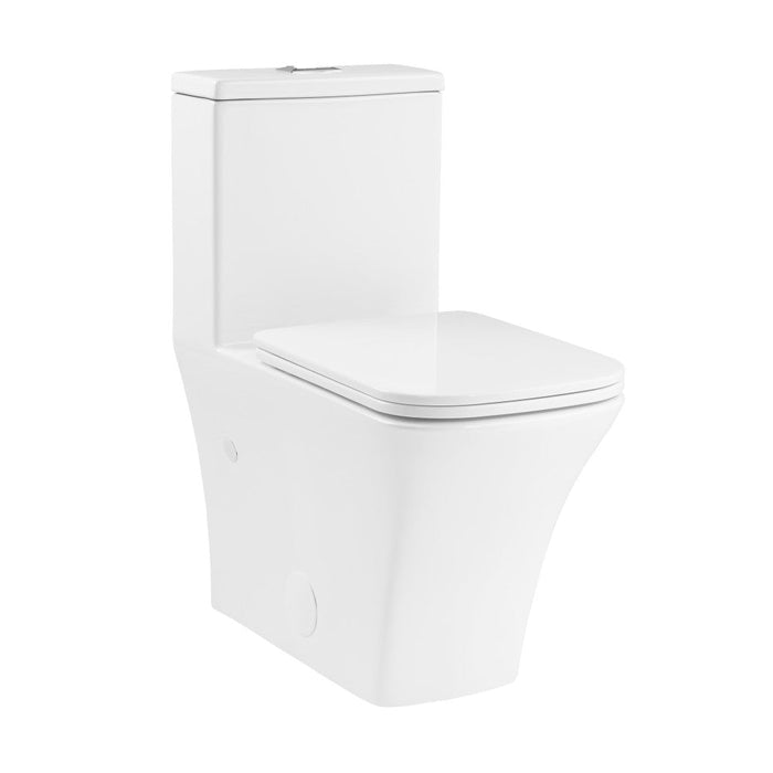 Swiss Madison Eclair One-Piece Square Toilet Dual-Flush 0.8/1.28 gpf - SM-1T288