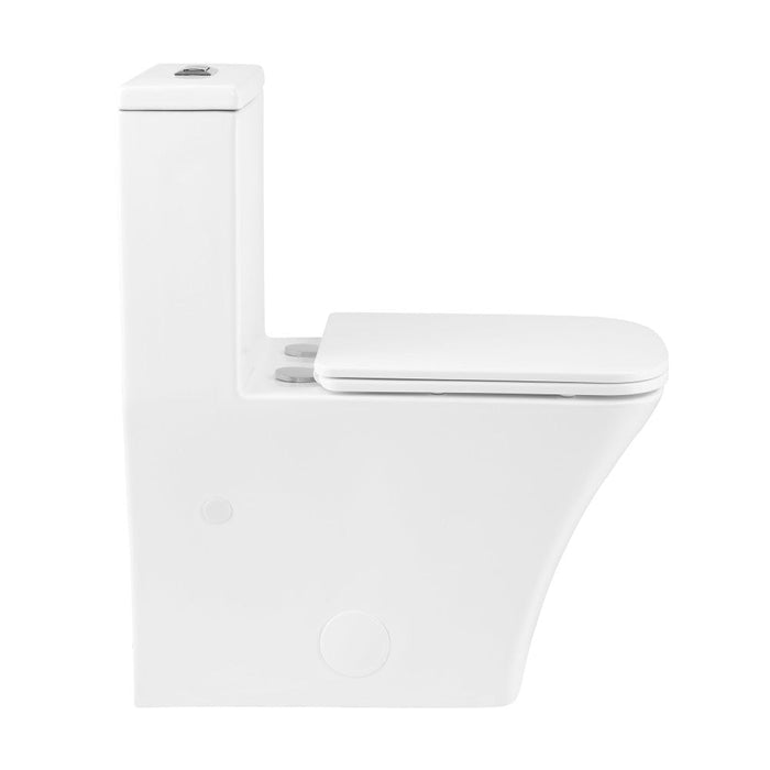 Swiss Madison Eclair One-Piece Square Toilet Dual-Flush 0.8/1.28 gpf - SM-1T288