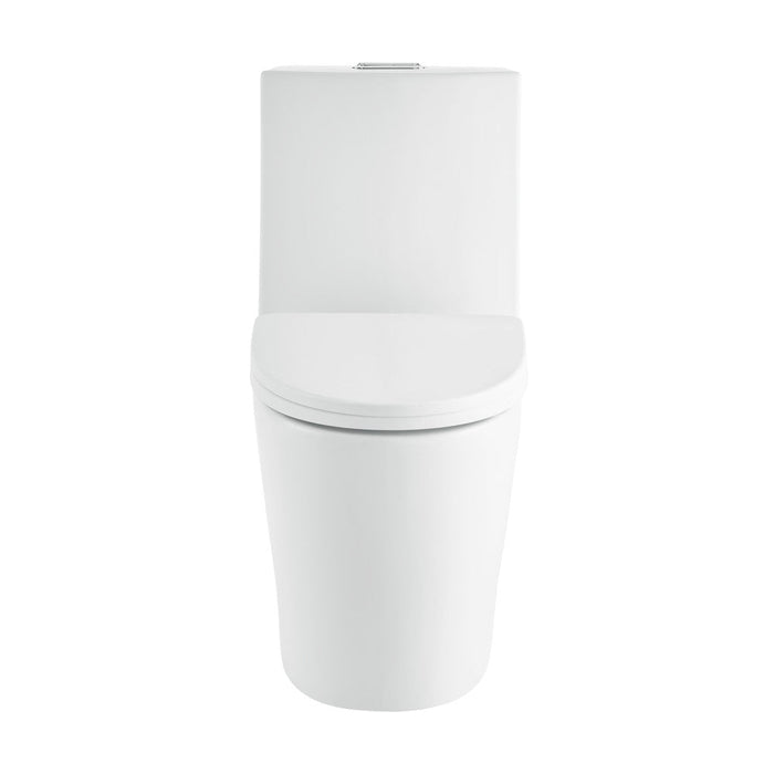 Swiss Madison St. Tropez One-Piece Elongated Toilet Vortex Dual-Flush in Matte White 1.1/1.6 gpf