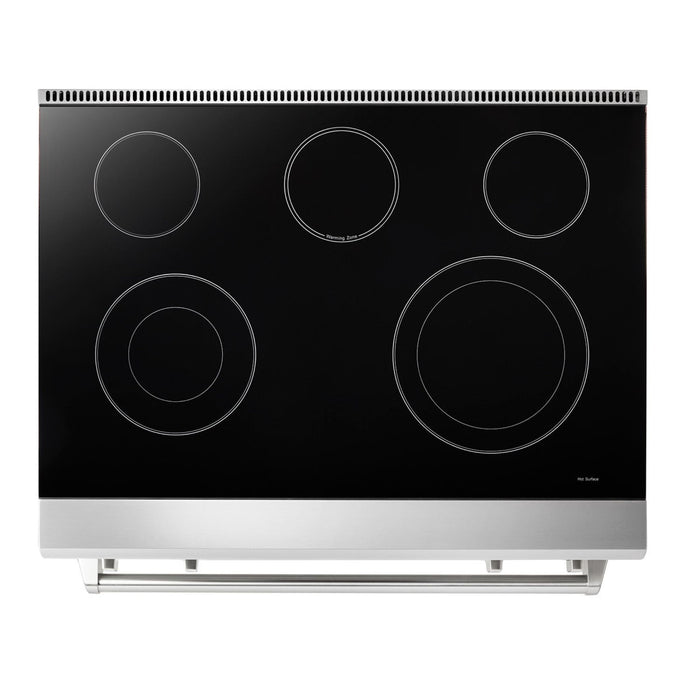 Thor Kitchen 36 Inch Air Fry and Self-Clean Professional Electric Range, TRE3601