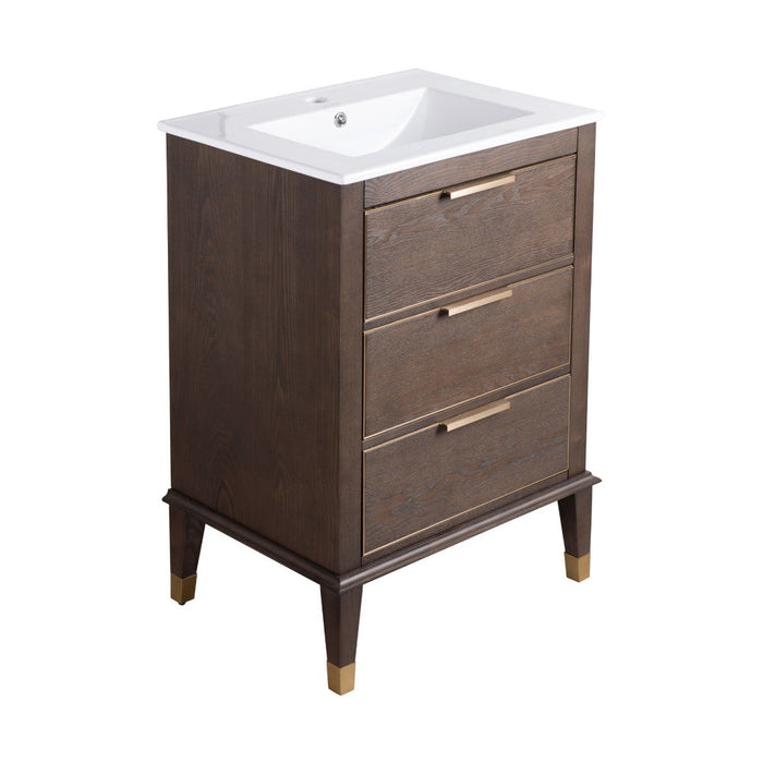 Swiss Madison Hugo 24" Bathroom Vanity in Walnut - SM-BV390