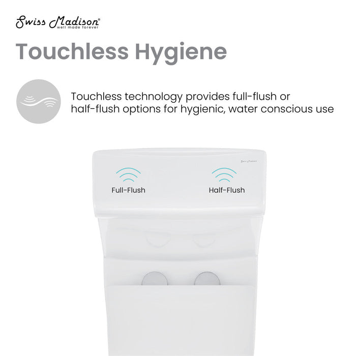 Swiss Madison Hugo One-Piece Elongated Toilet Dual-Flush 1.1/1.6 gpf, Touchless - SM-1T265