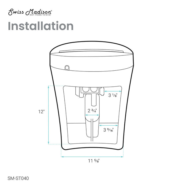 Swiss Madison Hugo Smart Tankless Elongated Toilet, Touchless Vortex™ Dual-Flush 1.1/1.6 gpf - SM-ST040