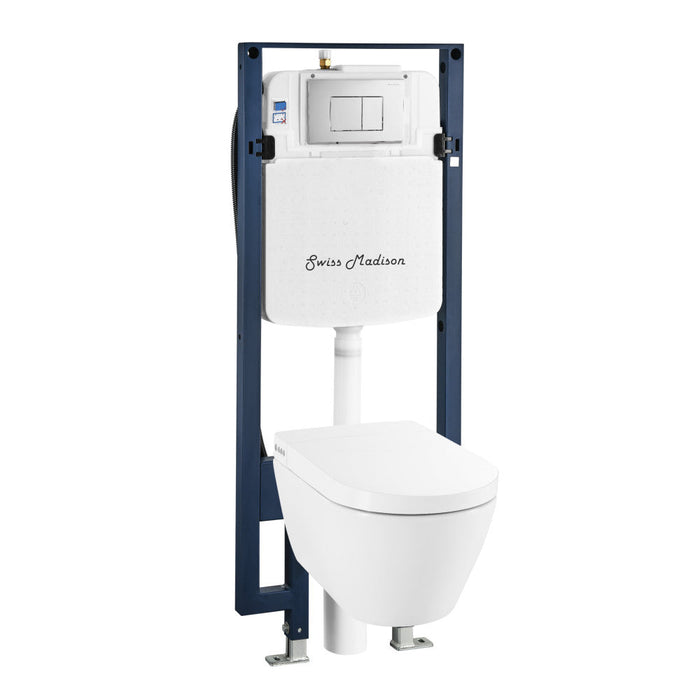 Swiss Madison Hugo Smart Wall-Hung Toilet with Bidet Bundle - SM-STK0804PS