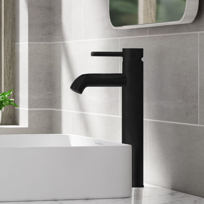 Swiss Madison Ivy Single Hole, Single-Handle, High Arc Bathroom Faucet in Matte Black - SM-BF61MB