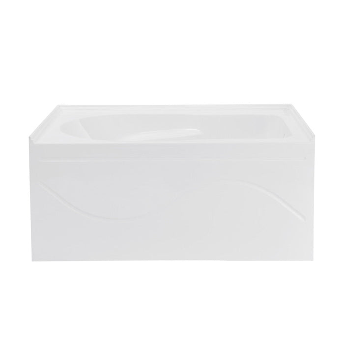 Swiss Madison Ivy 54'' x 30" Bathtub with Apron Right Hand Drain in White - SM-AB521