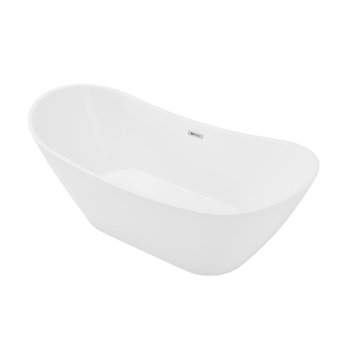 Swiss Madison Ivy 60" Double Slipper Freestanding Bathtub - SM-FB562