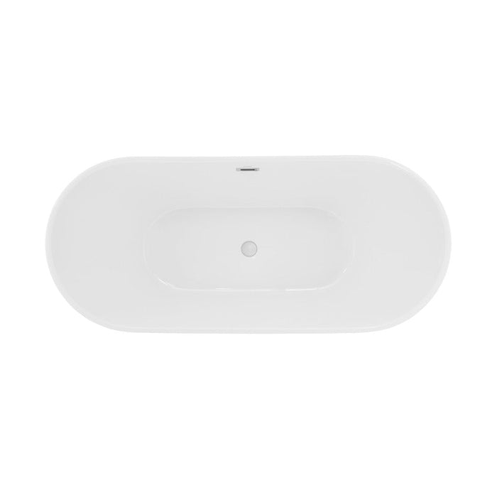 Swiss Madison Ivy 60" Double Slipper Freestanding Bathtub - SM-FB562