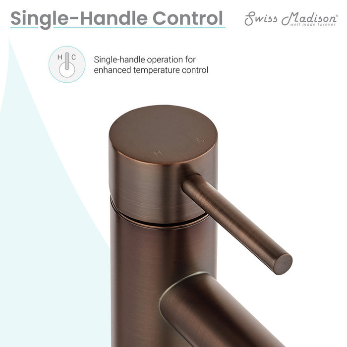 Swiss Madison Ivy Single Hole, Single-Handle, Bathroom Faucet in Oil Rubbed Bronze - SM-BF60OR