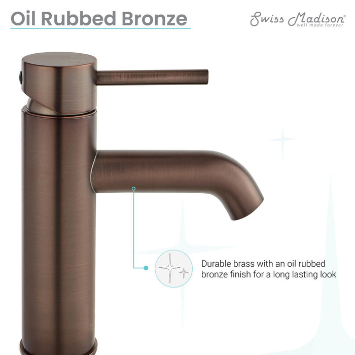 Swiss Madison Ivy Single Hole, Single-Handle, Bathroom Faucet in Oil Rubbed Bronze - SM-BF60OR