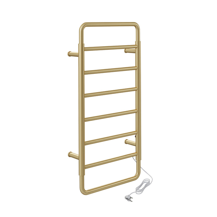 Swiss Madison Ivy 8-Bar Electric Towel Warmer in Brushed Gold - SM-TW1901BG